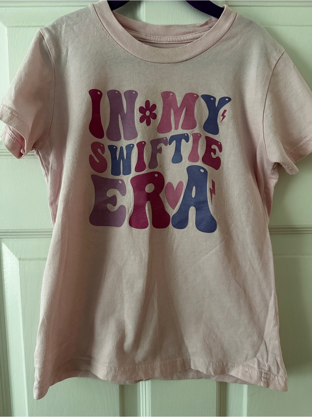 Girls' Pink 'In My Swiftie Era' Graphic Tee